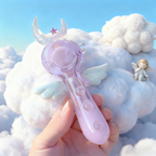 4" Moon Sailor Glass Pipe With Purple Pouch