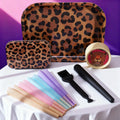 6pcs Wild Elegance Leopard Print Rolling Tray Set
