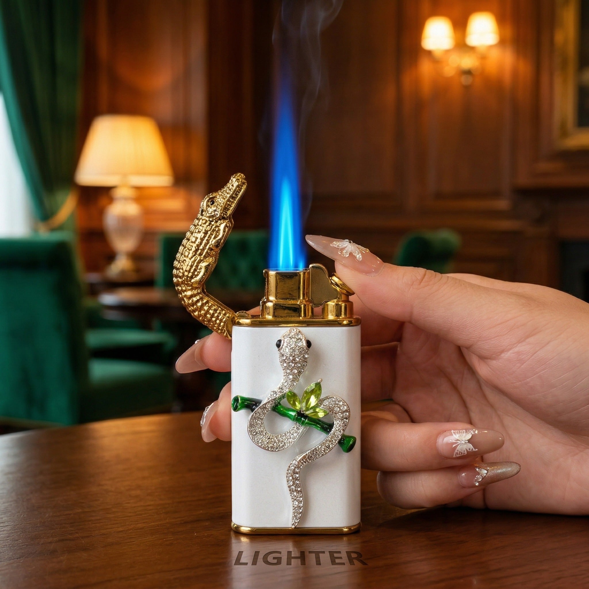 Silver Snake Lighter (Without Gas)