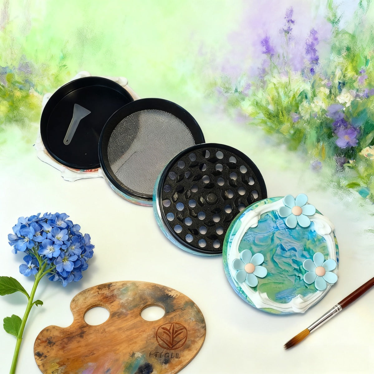 2.5" Garden Art Cake Grinder