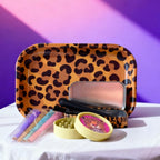 6pcs Wild Elegance Leopard Print Rolling Tray Set