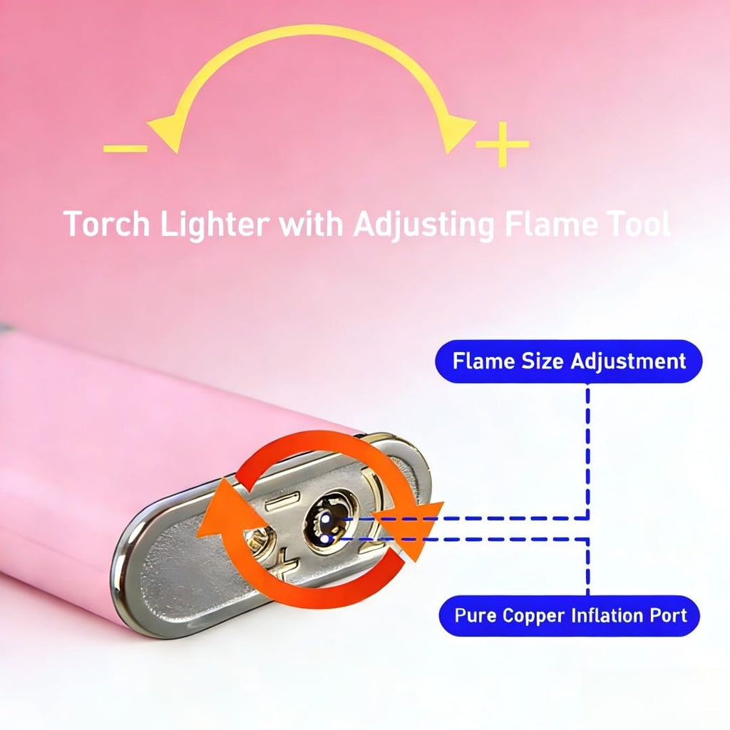 Pink Butterfly Lighter (Without Gas)