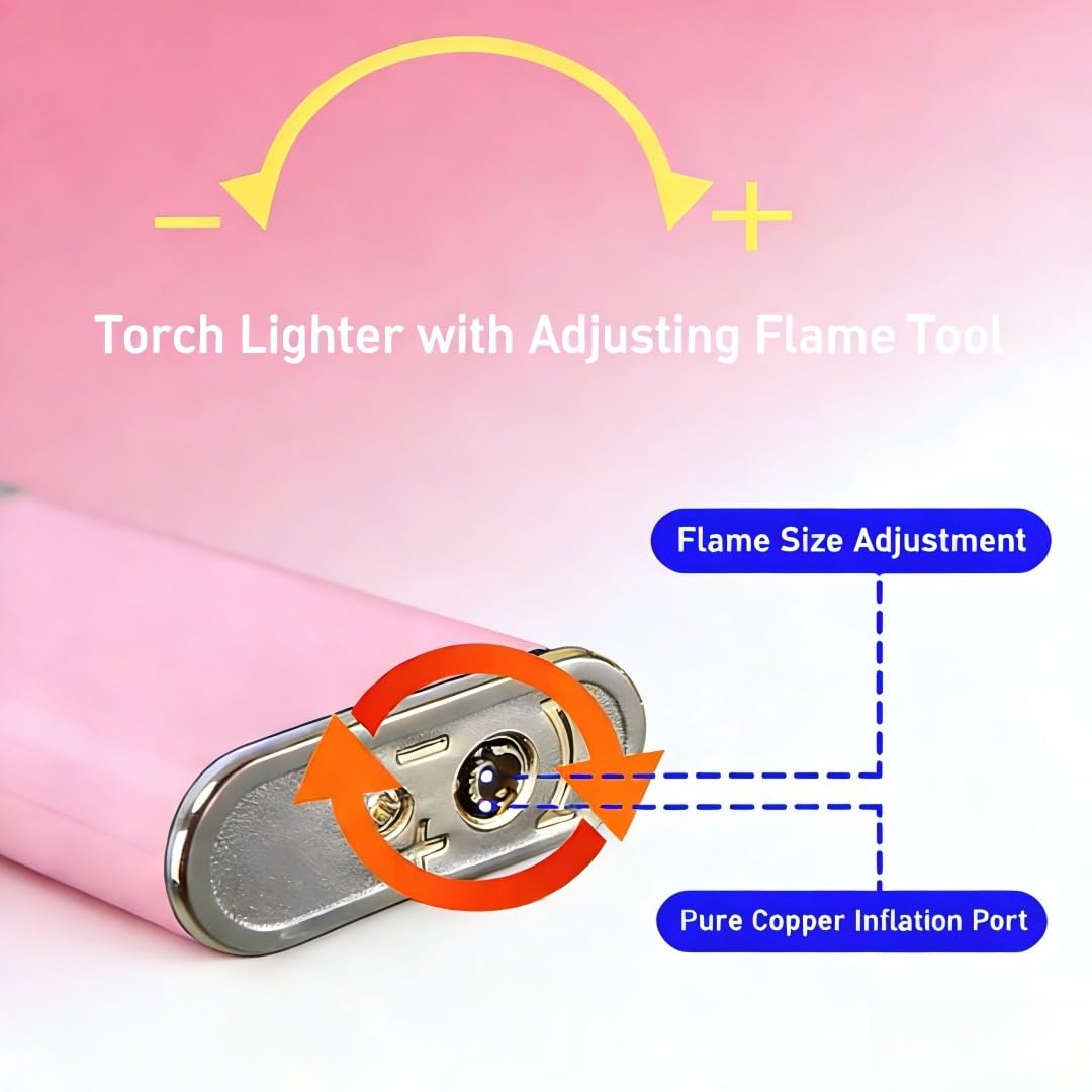 Pink Butterfly Lighter (Without Gas)