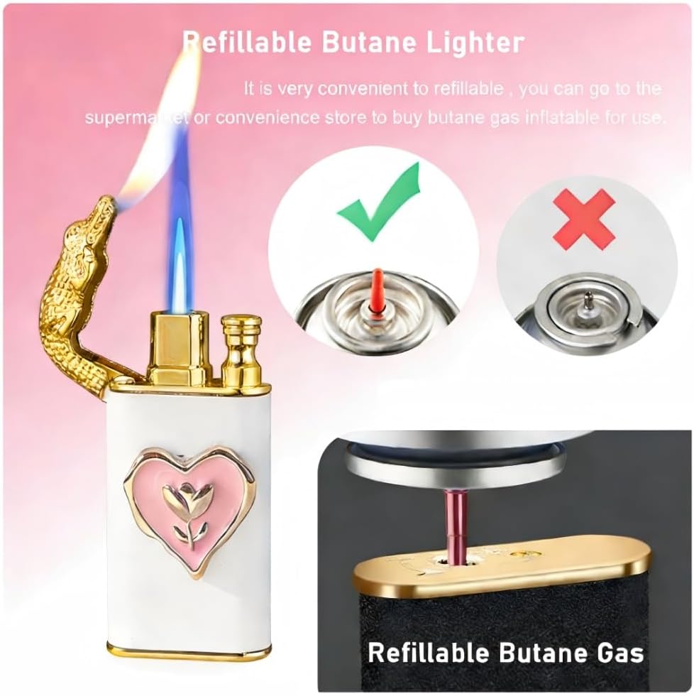 Pink Heart Lighter (Without Gas)