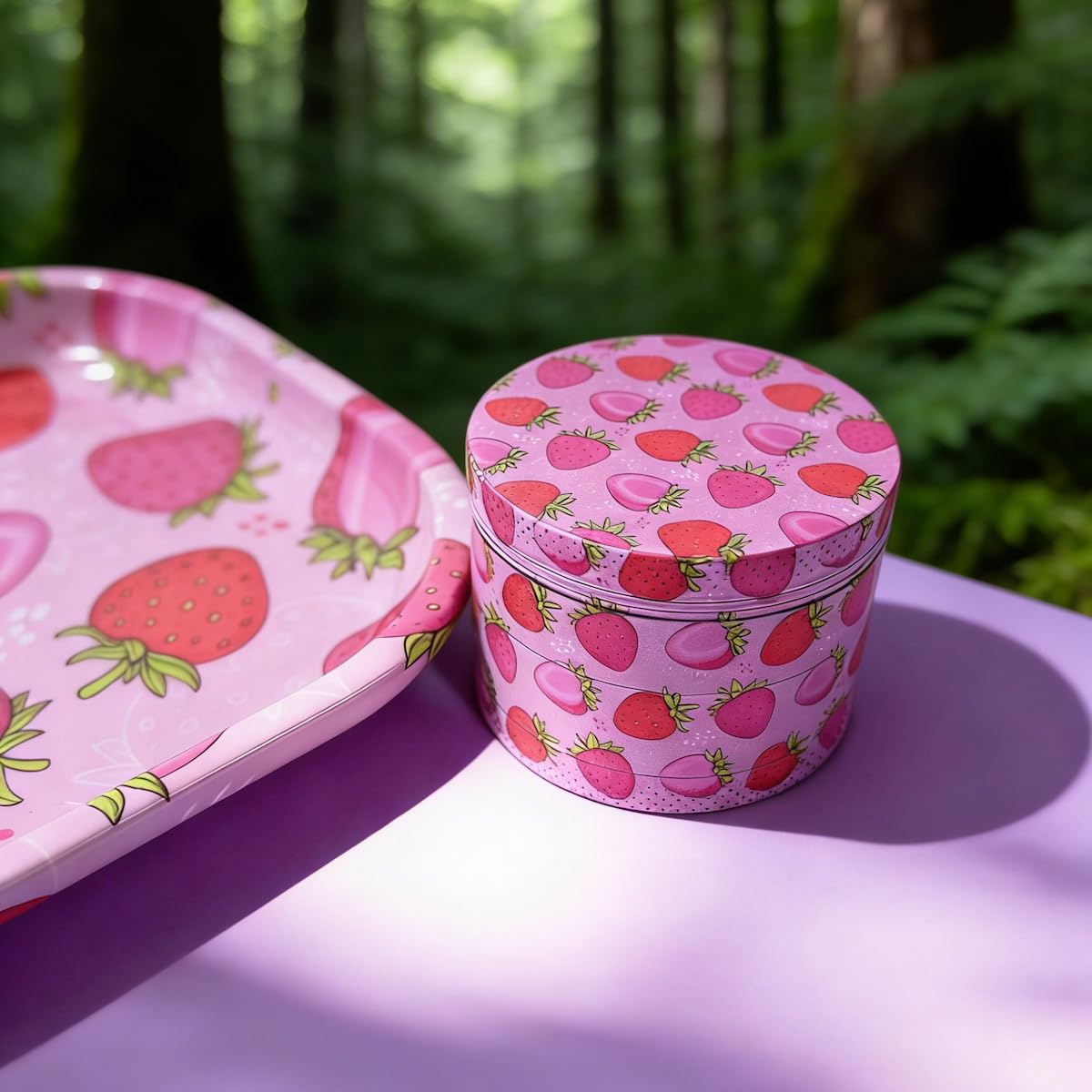 Strawberry Rolling Tray Set