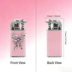 Pink Butterfly Lighter (Without Gas)
