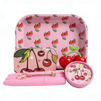 6pcs Cherry Rolling Tray Set