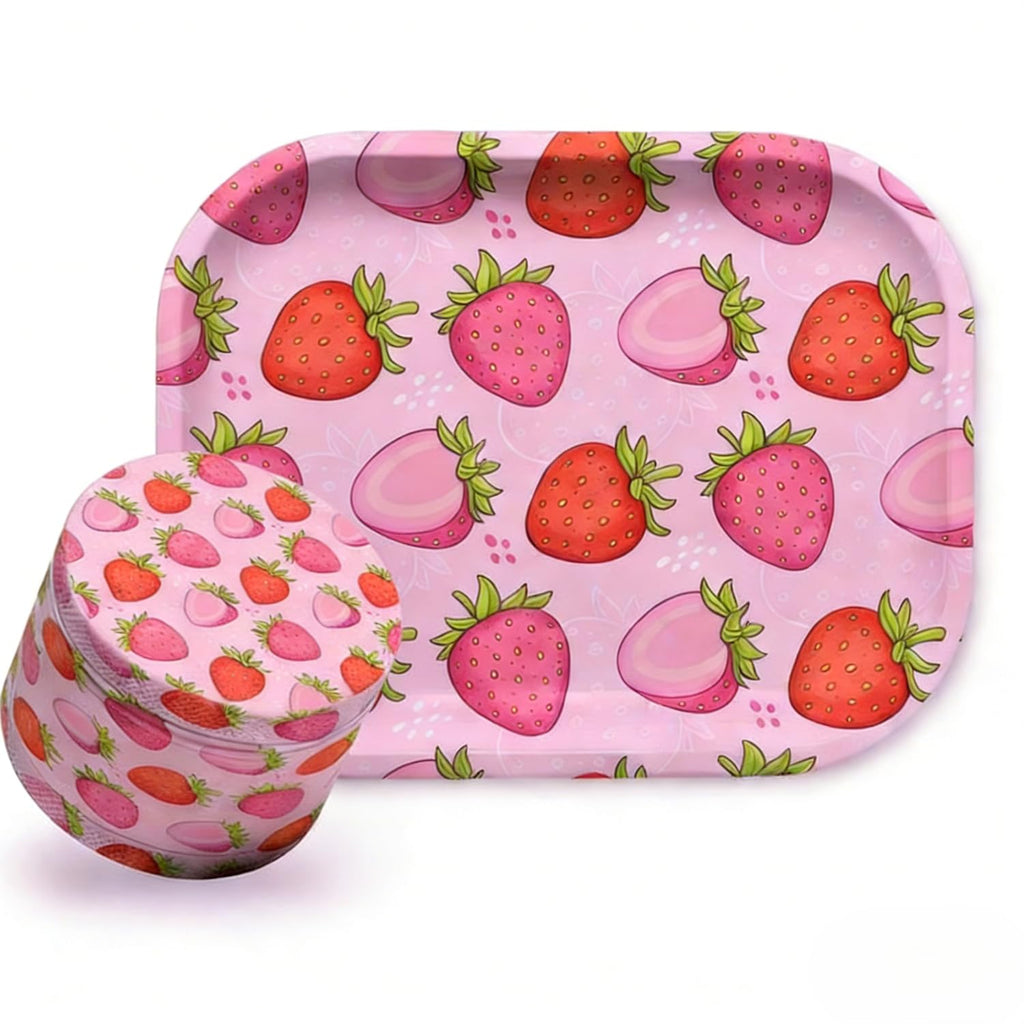 Strawberry Rolling Tray Set