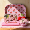 6pcs Cherry Rolling Tray Set