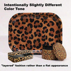 3pcs Wild Elegance Leopard Print Rolling Tray Set
