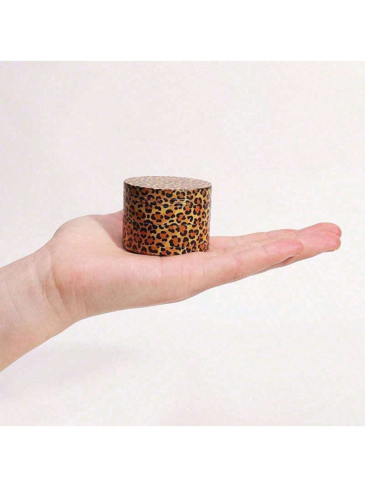 2pcs Wild Elegance Leopard Print Rolling Tray Set