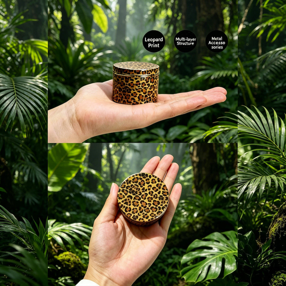 2.5" Leopard Print Grinder
