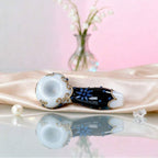 4" Celestial Moon Glass Pipe With Purple Pouch