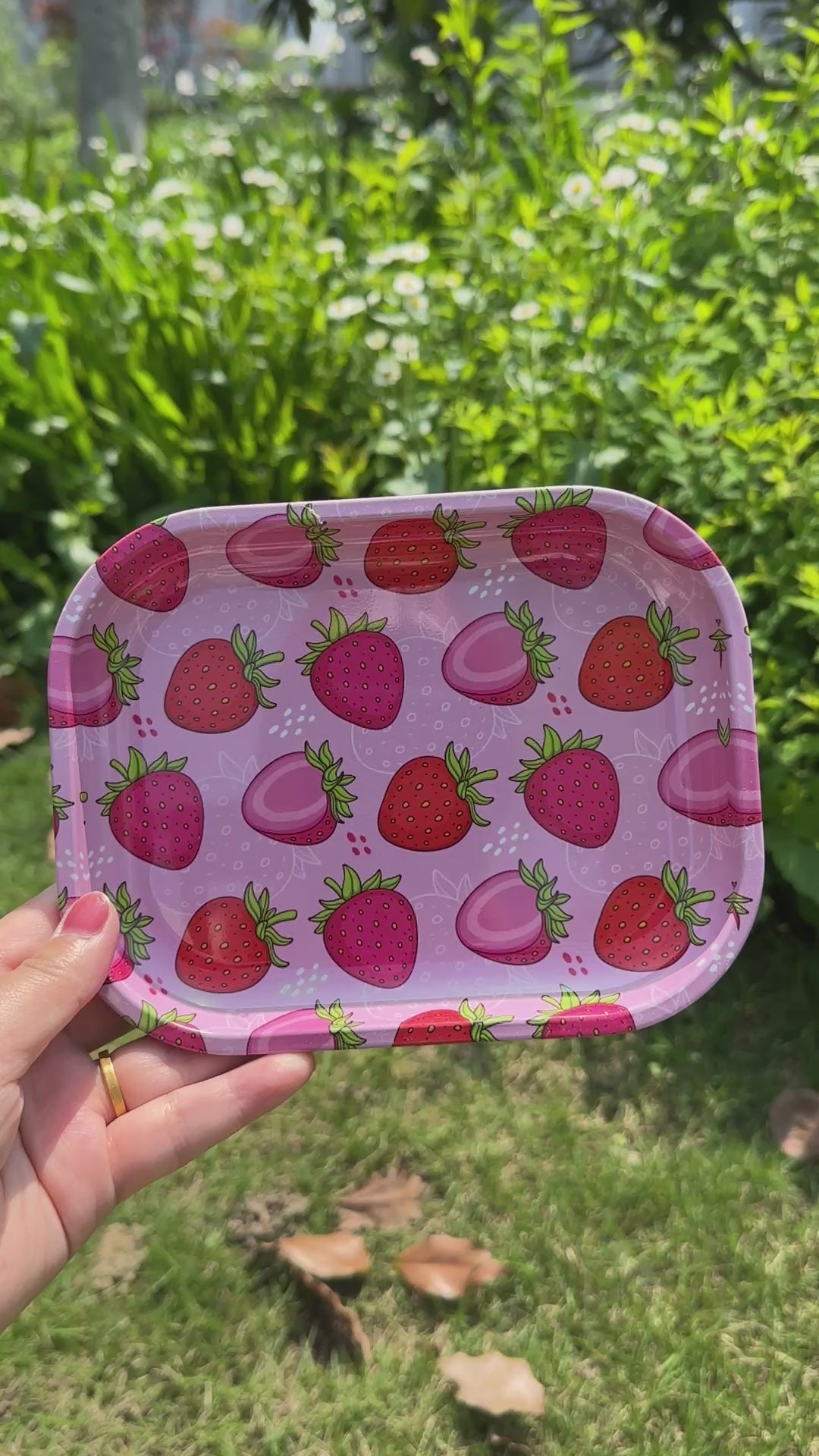 Strawberry Rolling Tray Set