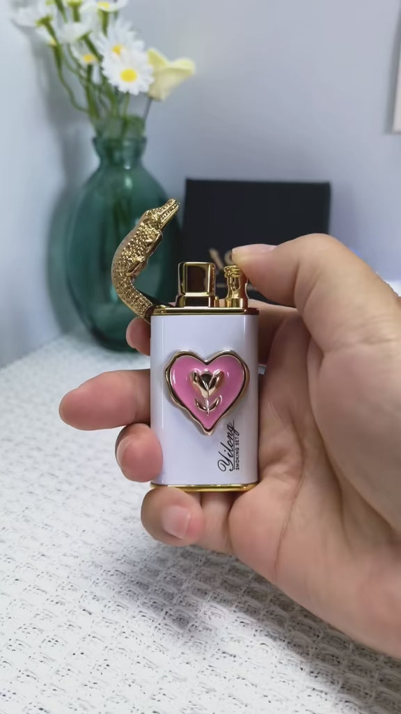 Pink Heart Lighter (Without Gas)